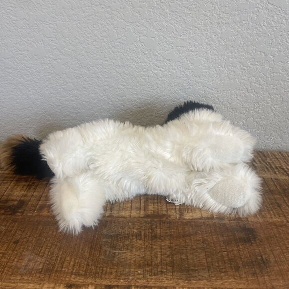 Aurora Calico Kitten Cat Plush Flopsies Pink Bow Blue Eyes Esmeralda Animal Bell - Picture 7 of 8